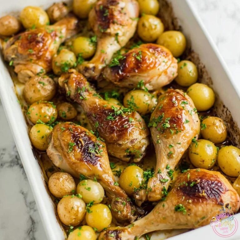 One Pan Lemon Herb Chicken and Potatoes Recipe