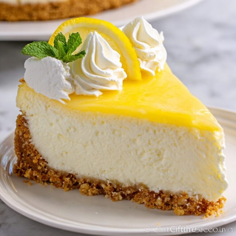 Luscious Lemon Cheesecake Recipe