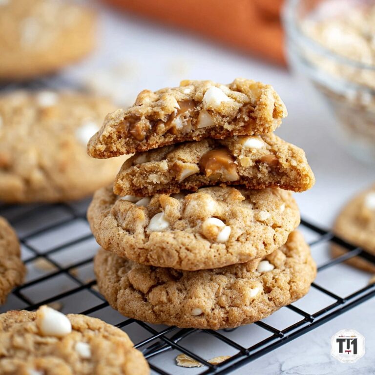 White Chocolate Chip Caramel Pretzel Cookies Recipe